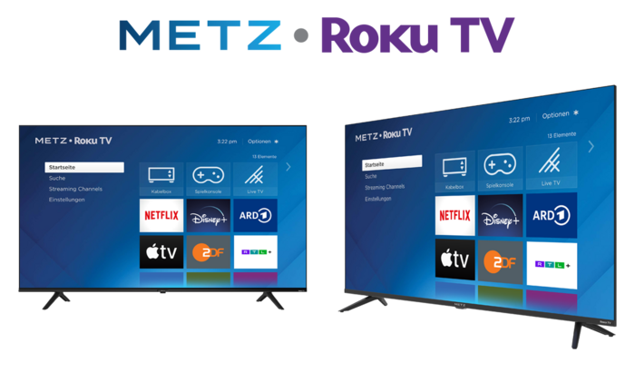 Metz präsentiert Co-Branding-Partnerschaft mit Roku TV